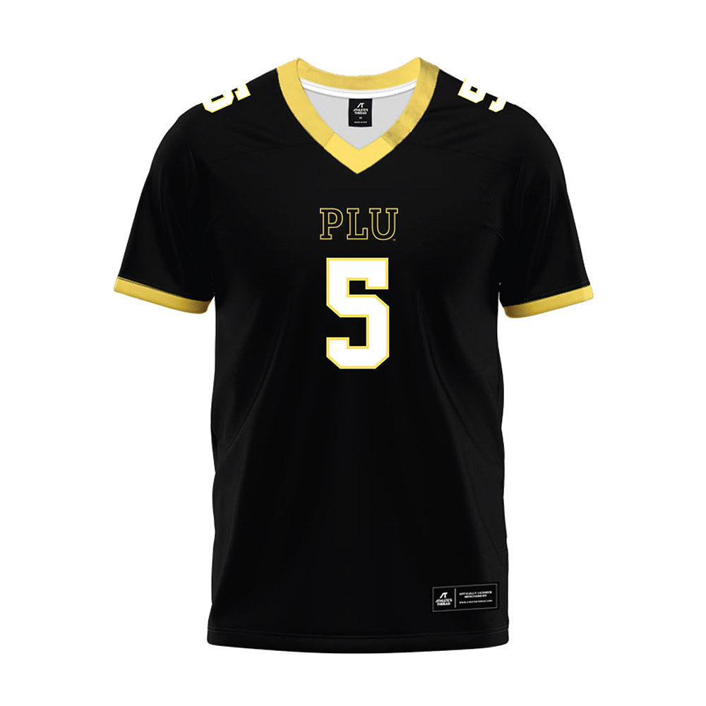 PLU - NCAA Football : Cole Becker - Black Premium Football Jersey-0