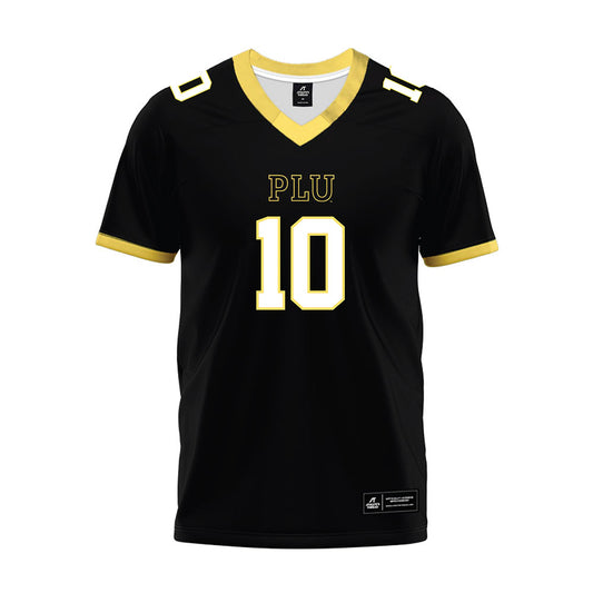 PLU - NCAA Football : Braeden Togafau - Black Premium Football Jersey-0