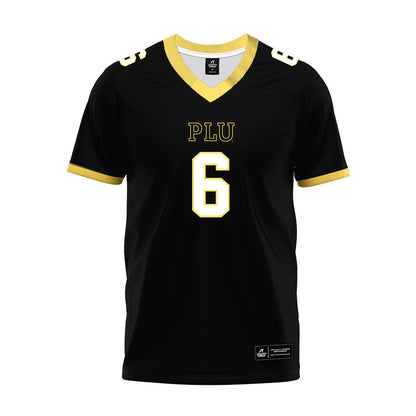 PLU - NCAA Football : Kaidyn Saleumsay - Black Premium Football Jersey-0
