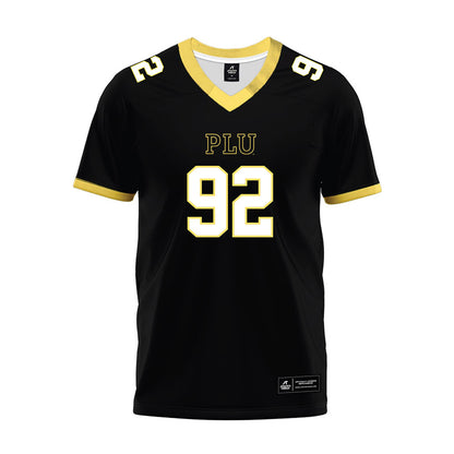PLU - NCAA Football : Kyson Young - Black Premium Football Jersey-0