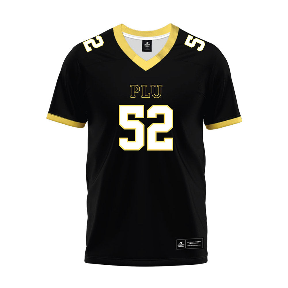 PLU - NCAA Football : Drew Franklin - Black Premium Football Jersey-0
