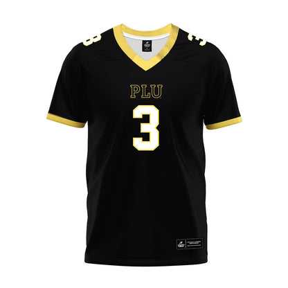 PLU - NCAA Football : Aiden Yost - Black Premium Football Jersey