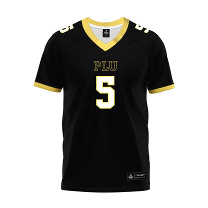 PLU - NCAA Football : Jacob Schuh - Black Premium Football Jersey
