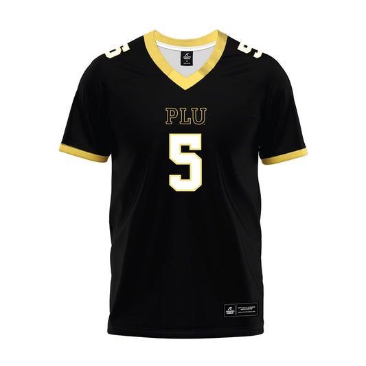 PLU - NCAA Football : Jacob Schuh - Black Premium Football Jersey