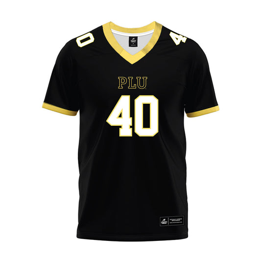 PLU - NCAA Football : Braeden Togafau - Black Premium Football Jersey-0