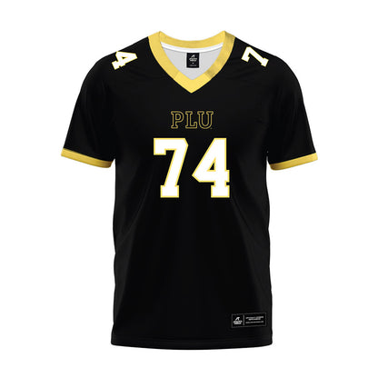 PLU - NCAA Football : Ethan Hall - Black Premium Football Jersey-0