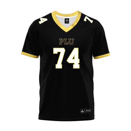 PLU - NCAA Football : Ethan Hall - Black Premium Football Jersey-0