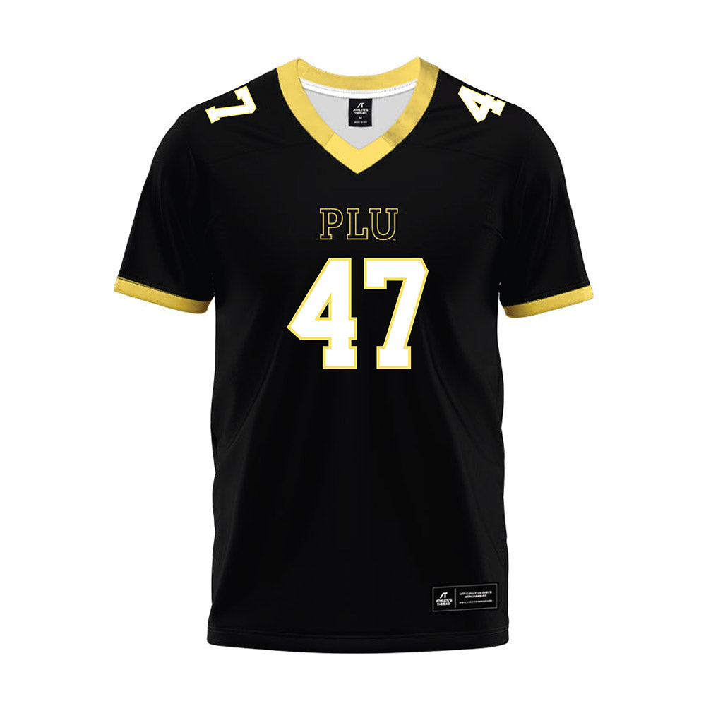 PLU - NCAA Football : Ayden Metz - Black Premium Football Jersey-0