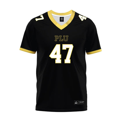 PLU - NCAA Football : Ayden Metz - Black Premium Football Jersey-0