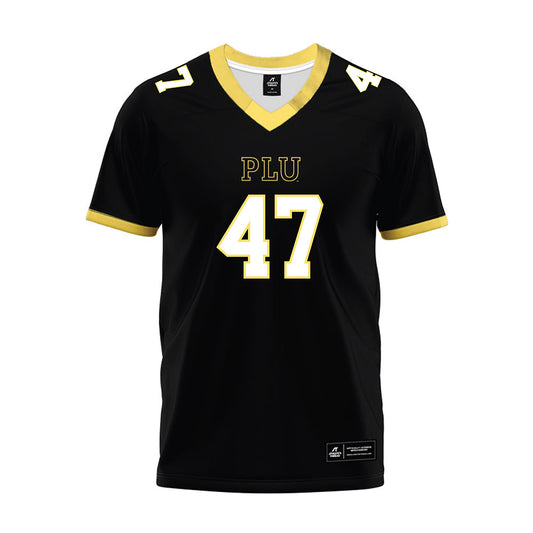 PLU - NCAA Football : Ayden Metz - Black Premium Football Jersey-0