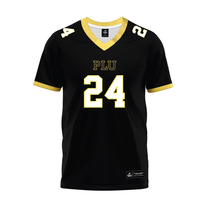 PLU - NCAA Football : Davyn Waters - Black Premium Football Jersey