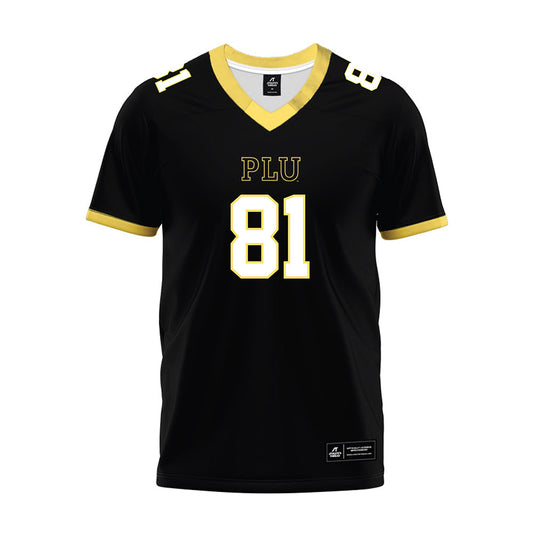 PLU - NCAA Football : Landon Jeremiah Flores - Black Premium Football Jersey