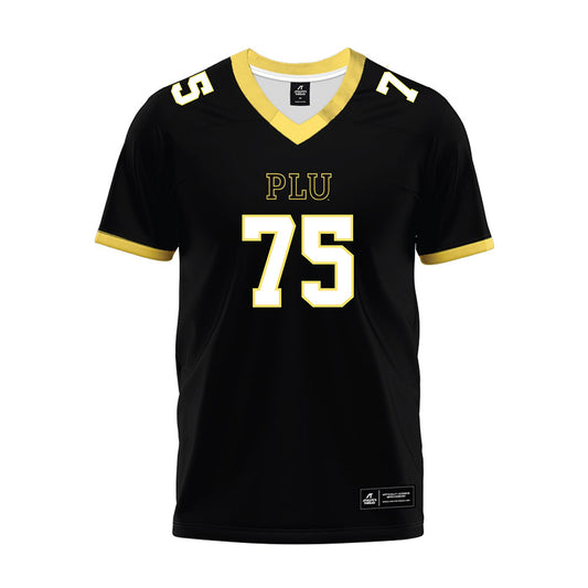 PLU - NCAA Football : Lakendrick Harris - Black Premium Football Jersey-0
