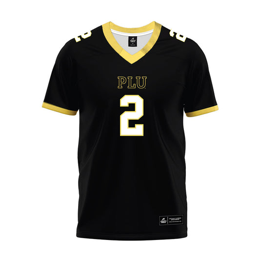 PLU - NCAA Football : Darius Chaffin - Black Premium Football Jersey-0
