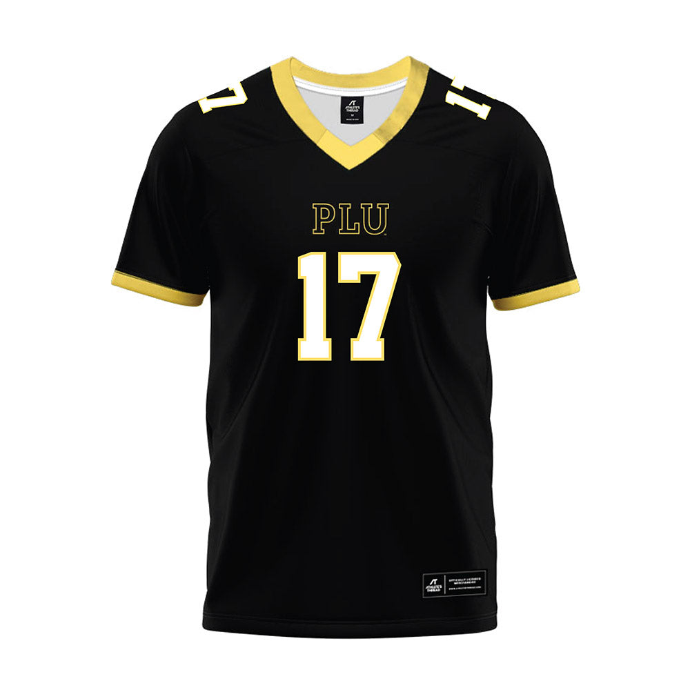 PLU - NCAA Football : Evan Harvey - Black Premium Football Jersey-0