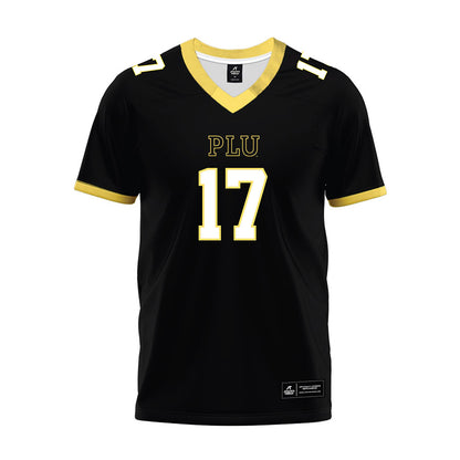 PLU - NCAA Football : Evan Harvey - Black Premium Football Jersey-0