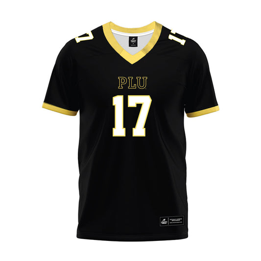 PLU - NCAA Football : Evan Harvey - Black Premium Football Jersey-0