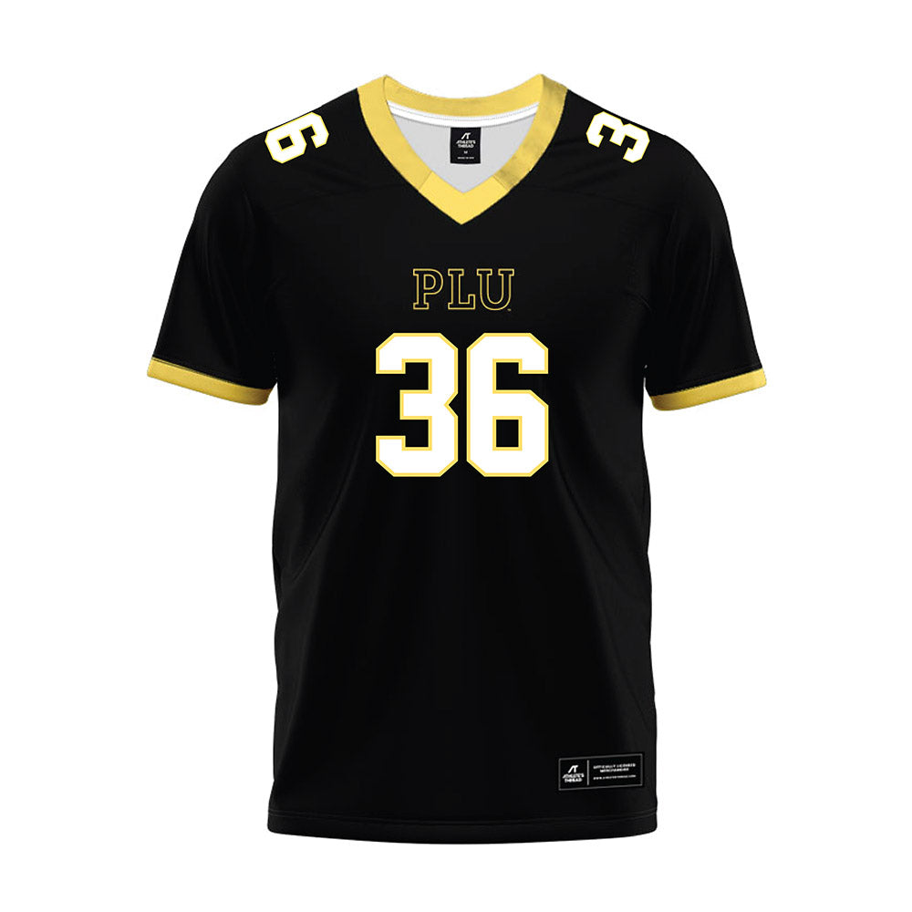 PLU - NCAA Football : Nathan Phongphouvanh - Black Premium Football Jersey