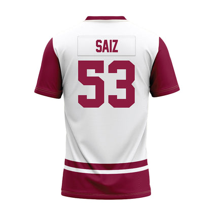 NMSU - NCAA Football : Matthew Saiz - White Premium Football Jersey-1