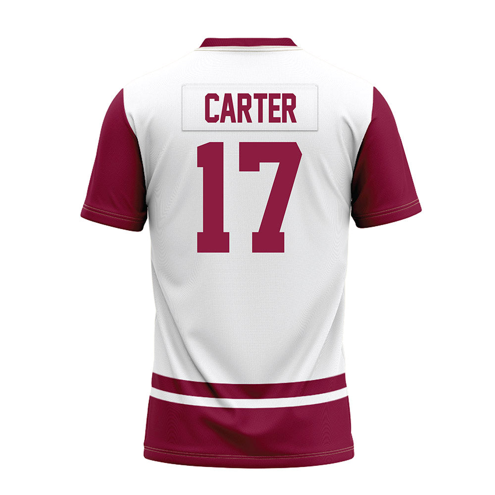 NMSU - NCAA Football : Raylon Carter - White Premium Football Jersey-1