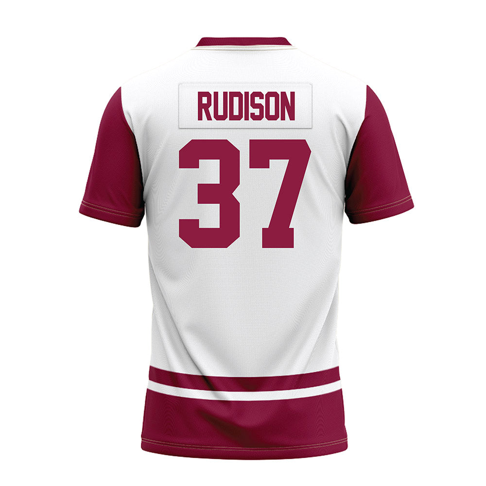 NMSU - NCAA Football : Isaiah Rudison - White Premium Football Jersey-1