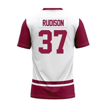 NMSU - NCAA Football : Isaiah Rudison - White Premium Football Jersey-1