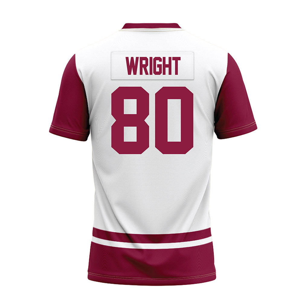 NMSU - NCAA Football : Izeyah Wright - White Premium Football Jersey-1