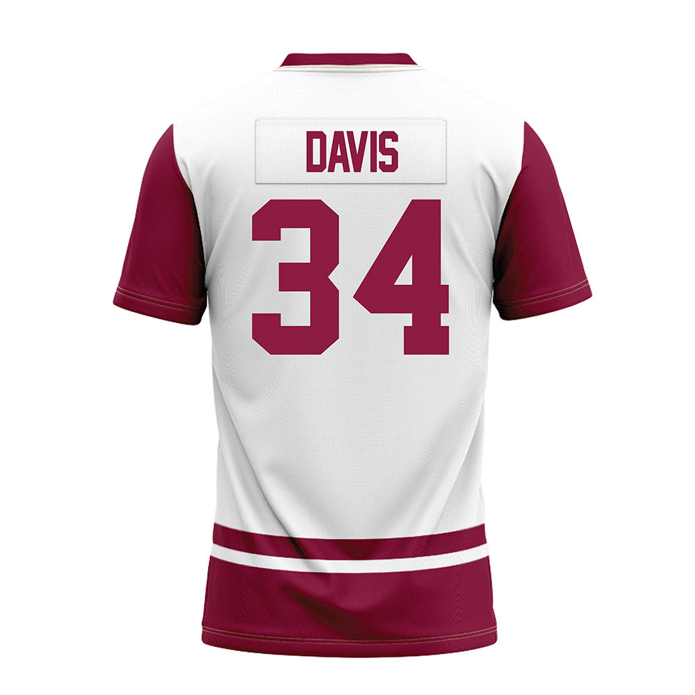 NMSU - NCAA Football : Zaiden Davis - White Premium Football Jersey-1