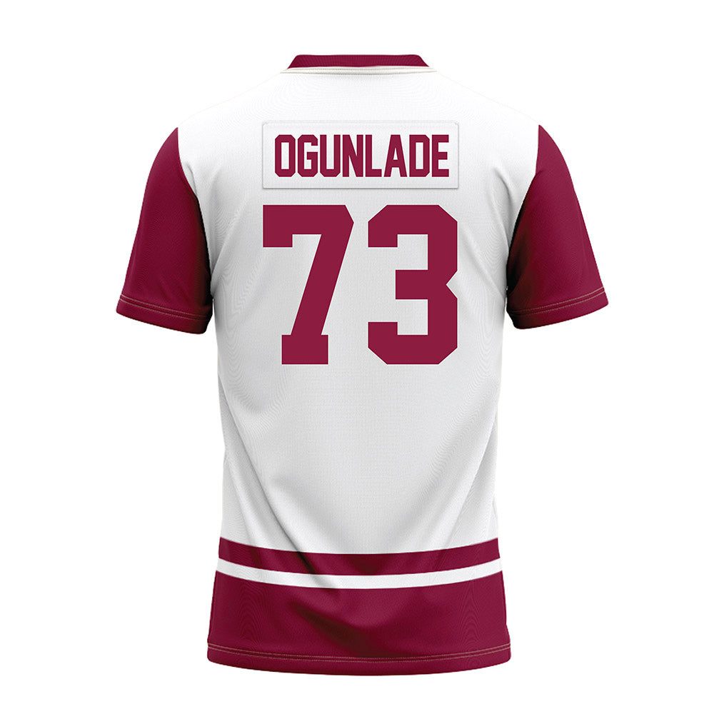 NMSU - NCAA Football : Janik Ogunlade - White Premium Football Jersey-1