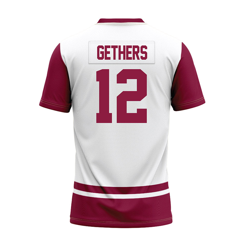NMSU - NCAA Football : Tory Gethers - White Premium Football Jersey-1