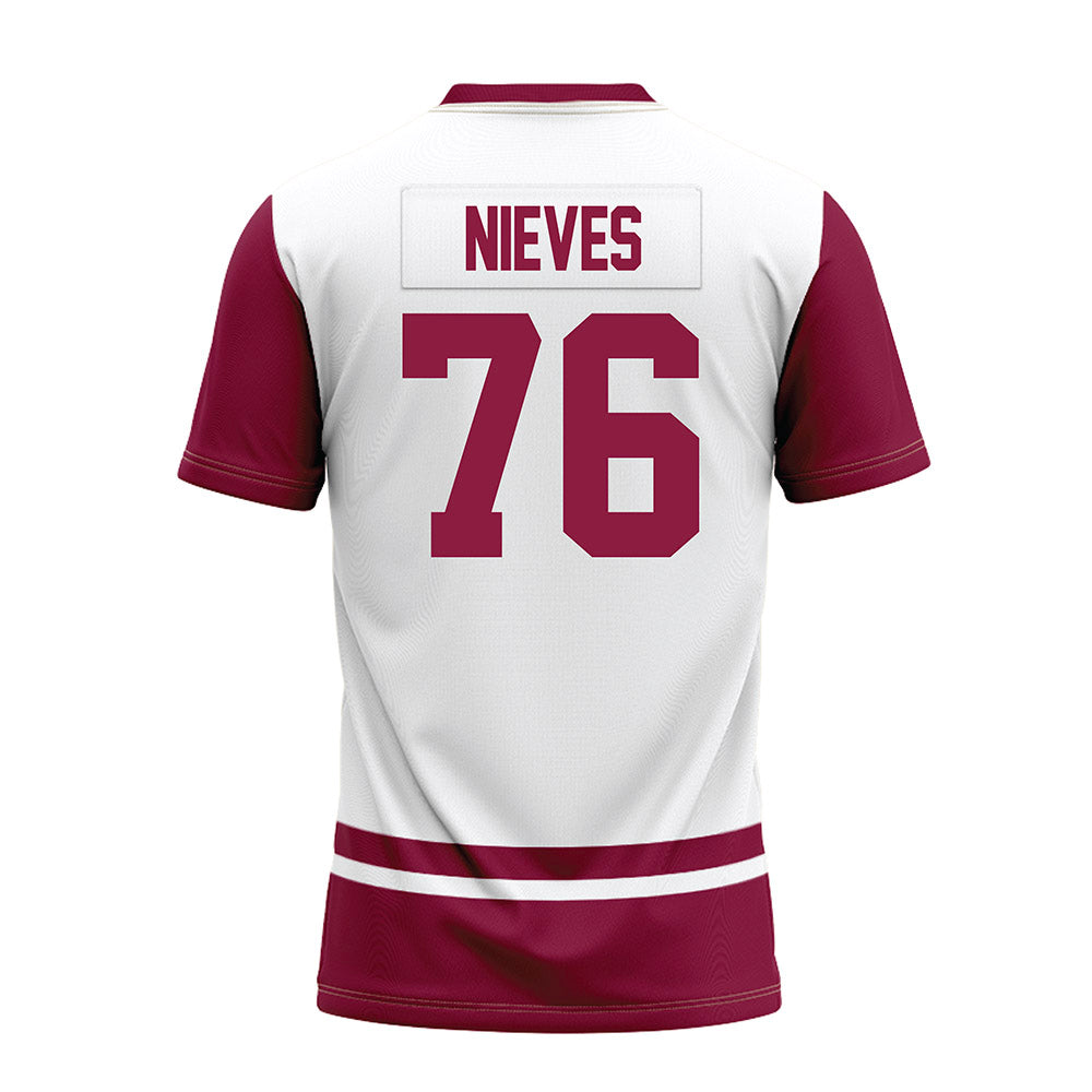 NMSU - NCAA Football : Armando Nieves - White Premium Football Jersey-1