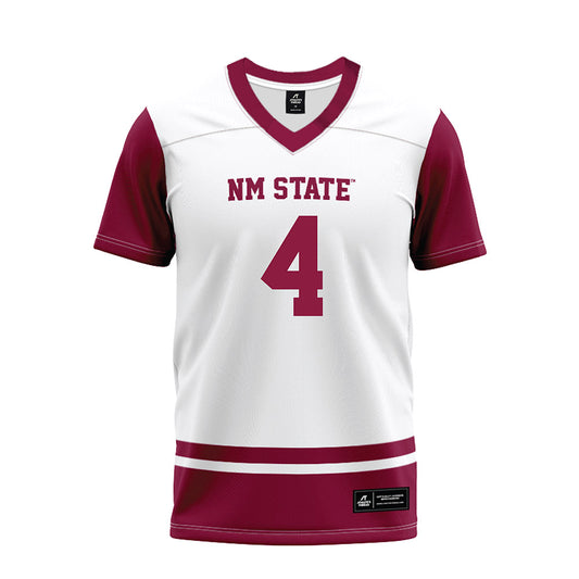 NMSU - NCAA Football : Logan Fife - White Premium Football Jersey-0