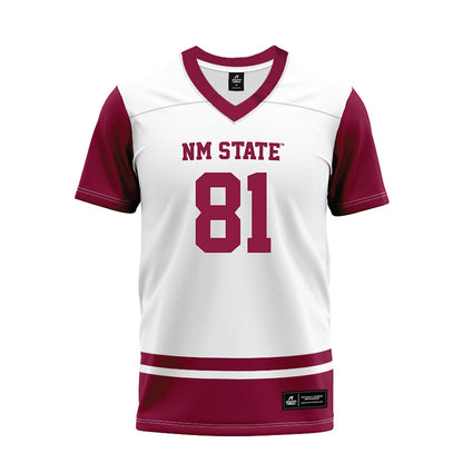 NMSU - NCAA Football : Allen Ortiz - White Premium Football Jersey-0