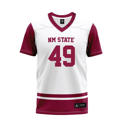 NMSU - NCAA Football : Noah Armijo - White Premium Football Jersey