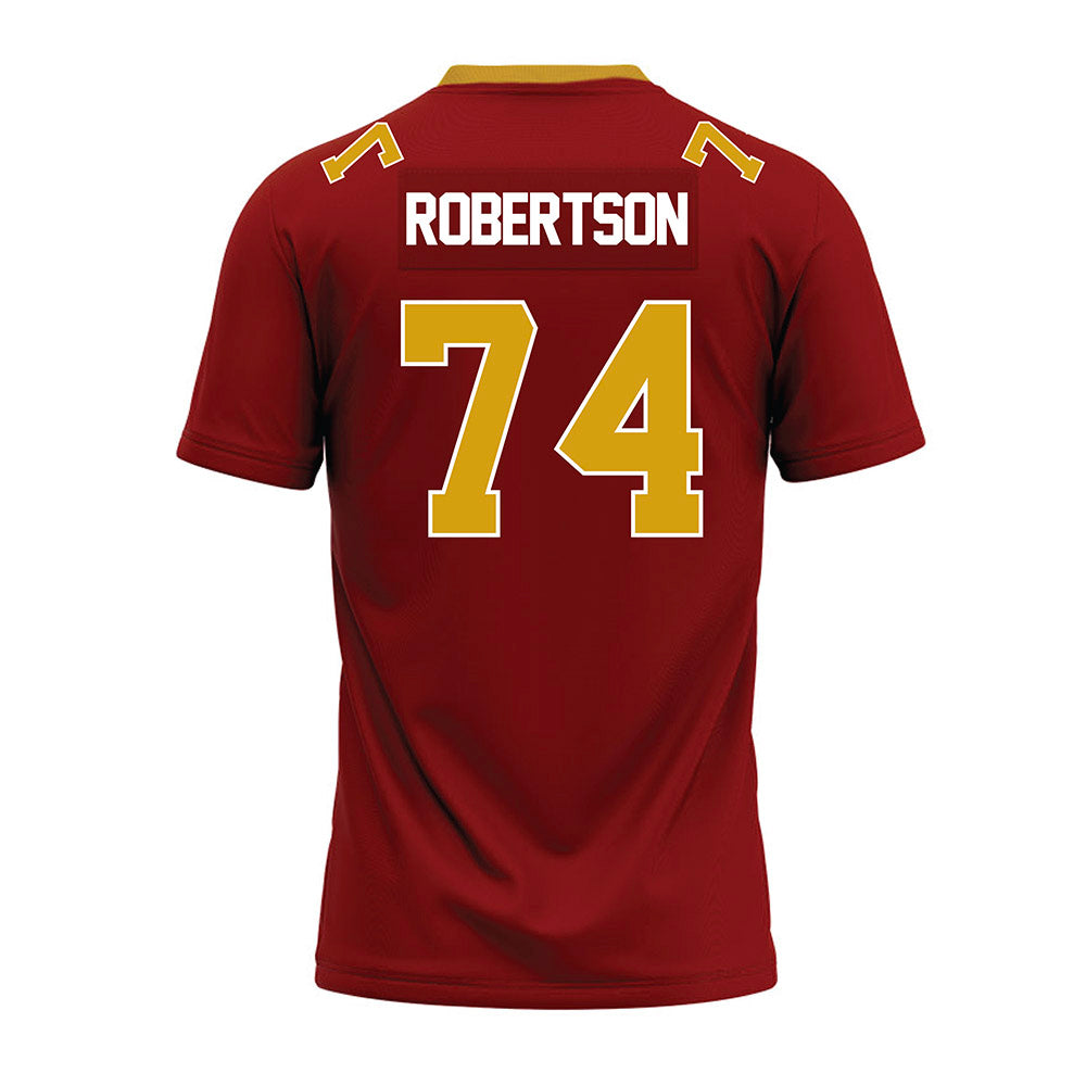 Elon - NCAA Football : Webb Robertson - Maroon Premium Football Jersey-1