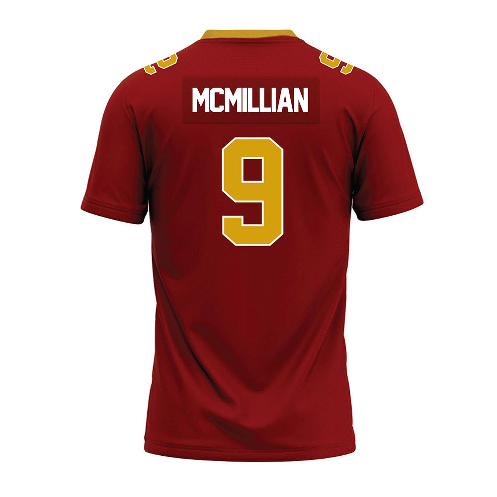 Elon - NCAA Football : Kenaz McMillian - Maroon Premium Football Jersey-1
