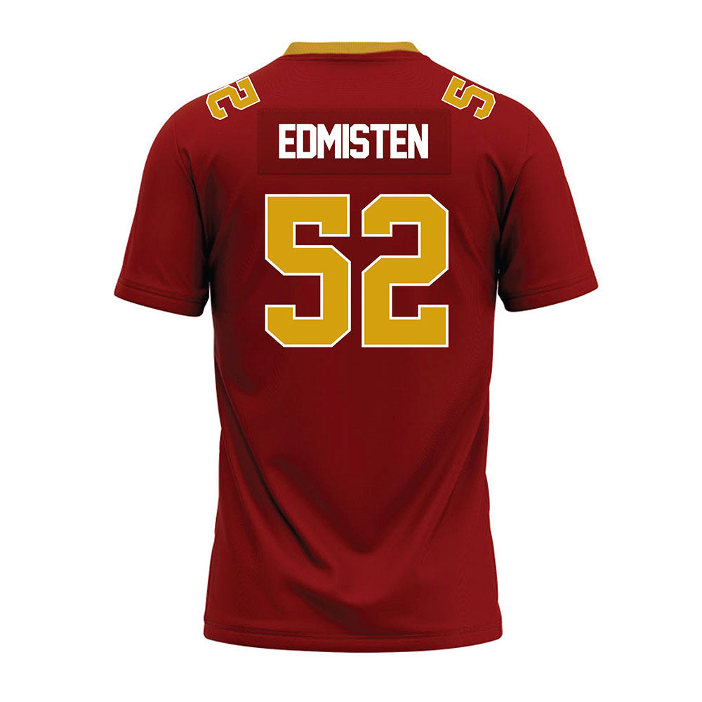 Elon - NCAA Football : Luke Edmisten - Maroon Premium Football Jersey-1