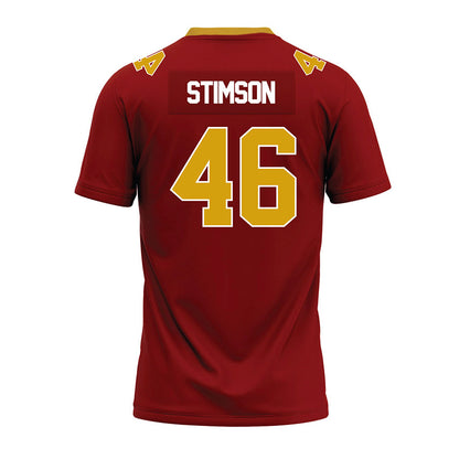 Elon - NCAA Football : Carter Stimson - Maroon Premium Football Jersey-1