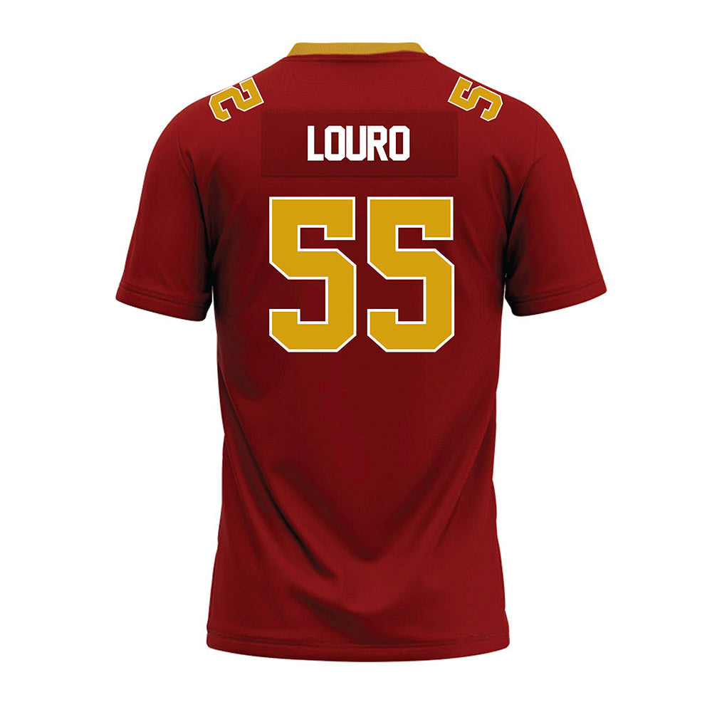 Elon - NCAA Football : Jake Louro - Maroon Premium Football Jersey-1