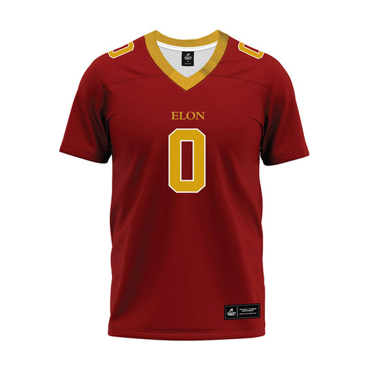 Elon - NCAA Football : Zimere Winston - Maroon Premium Football Jersey