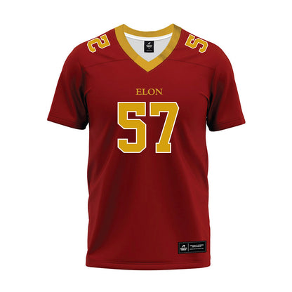 Elon - NCAA Football : Demari Lassiter - Maroon Premium Football Jersey-0