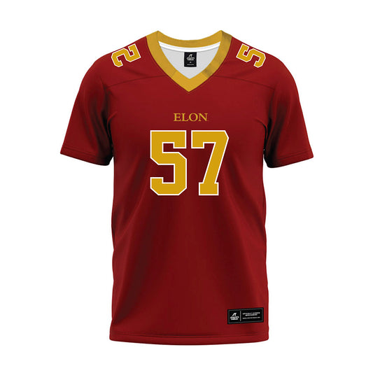 Elon - NCAA Football : Demari Lassiter - Maroon Premium Football Jersey-0