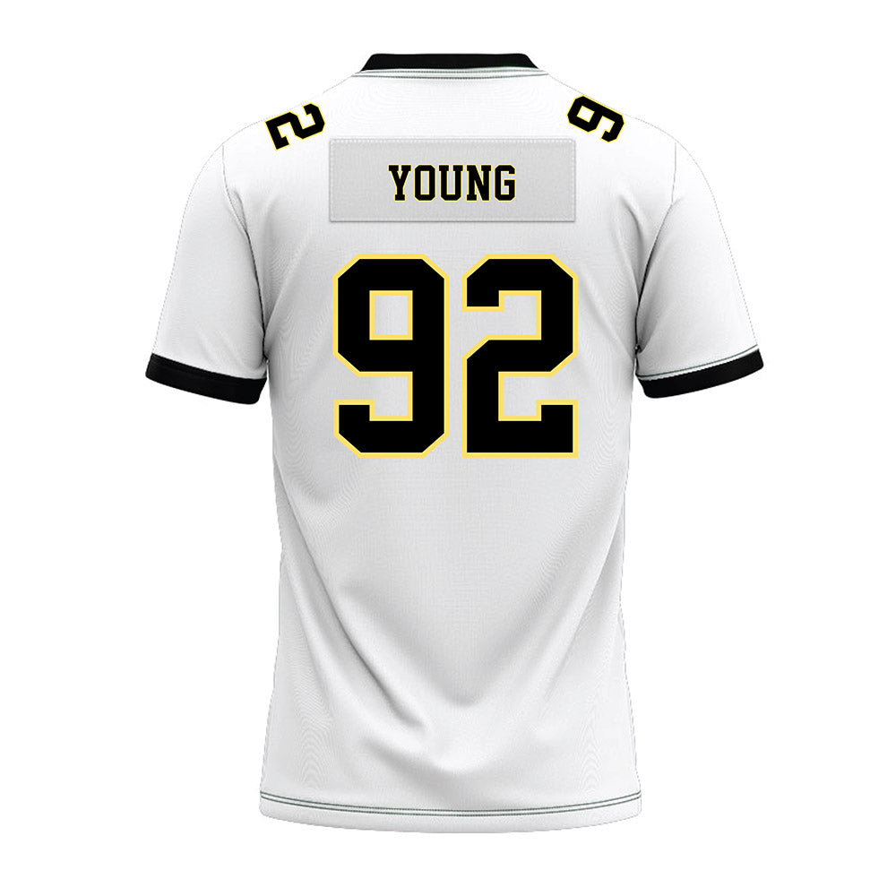 PLU - NCAA Football : Kyson Young - White Premium Football Jersey-1