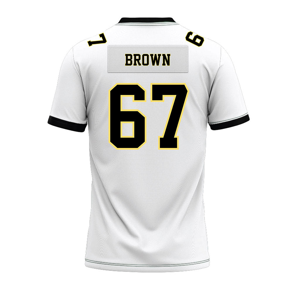 PLU - NCAA Football : Jacob Brown - White Premium Football Jersey