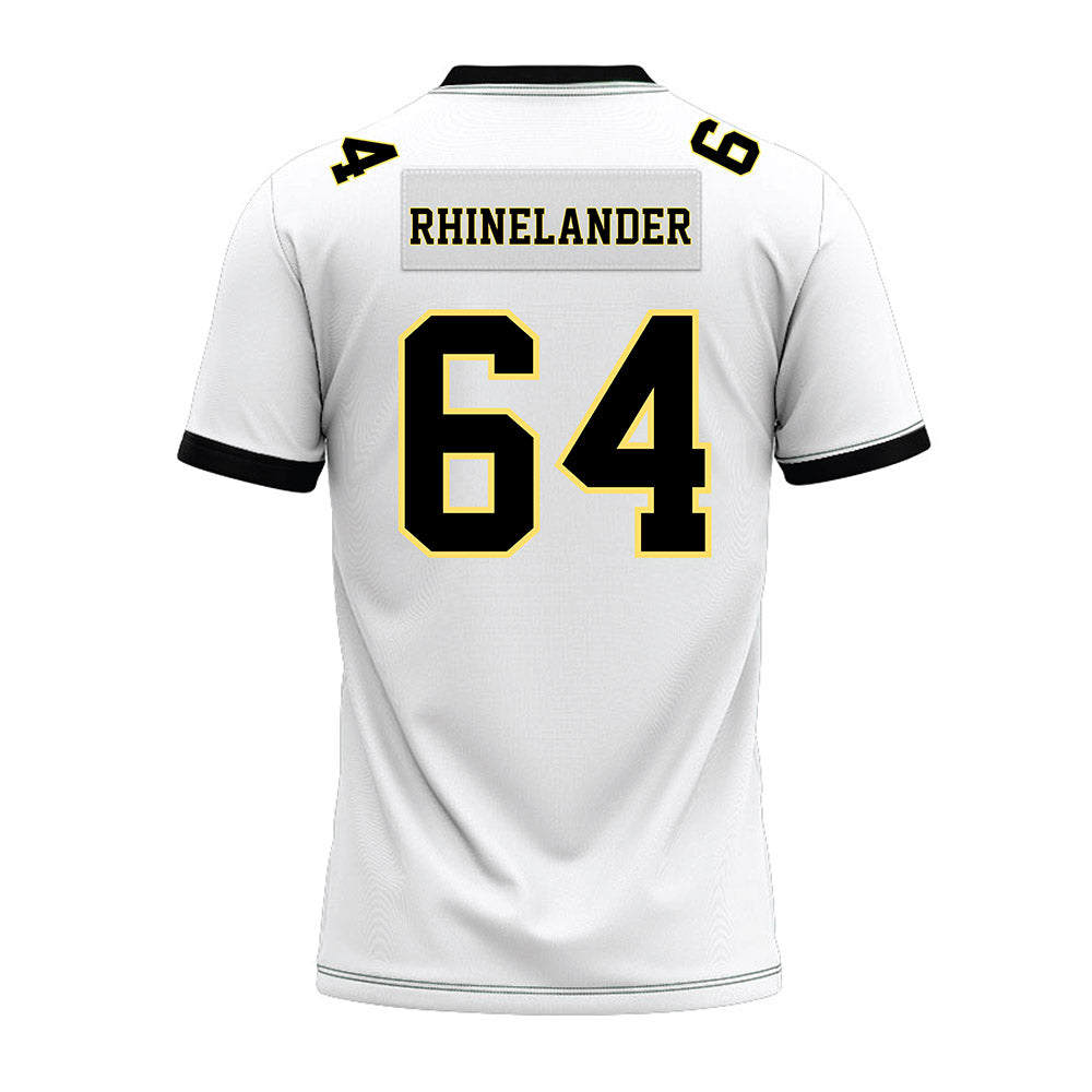 PLU - NCAA Football : Caleb Rhinelander - White Premium Football Jersey