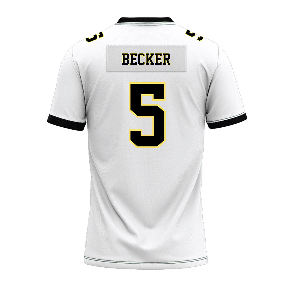 PLU - NCAA Football : Cole Becker - White Premium Football Jersey-1