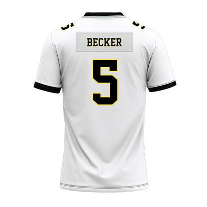 PLU - NCAA Football : Cole Becker - White Premium Football Jersey-1