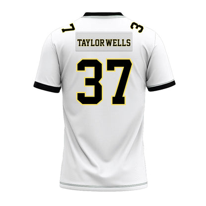 PLU - NCAA Football : Mason Taylor-Wells - White Premium Football Jersey