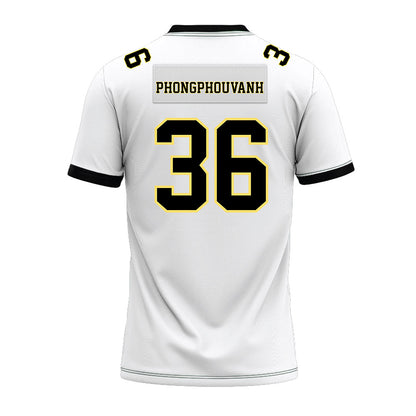 PLU - NCAA Football : Nathan Phongphouvanh - White Premium Football Jersey