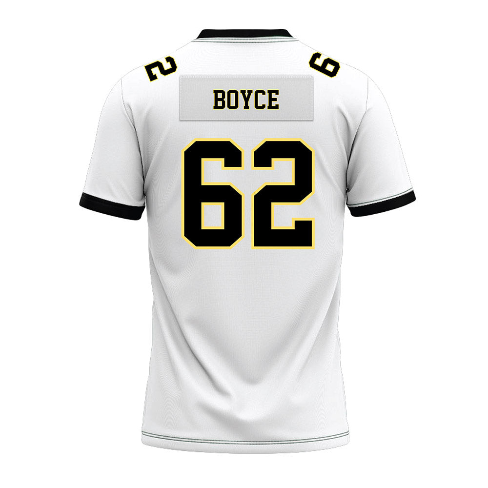 PLU - NCAA Football : Nathan Boyce - White Premium Football Jersey-1
